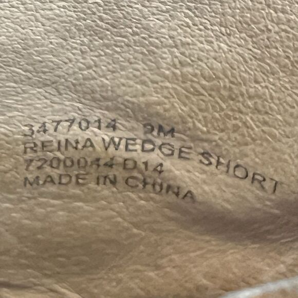 Frye Boots Womens 9M Regina Wedge Back Zip Bootie Brown Ankle Top Casual 3477018 - Picture 8 of 8